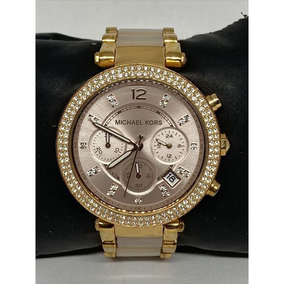 Michael Kors Parker MK5896 Womens Stainless Steel Analog Dial Quartz Watch MP354 - Picture 2 of 12